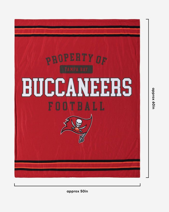 Tampa Bay Buccaneers Team Property Sherpa Plush Throw Blanket FOCO - FOCO.com