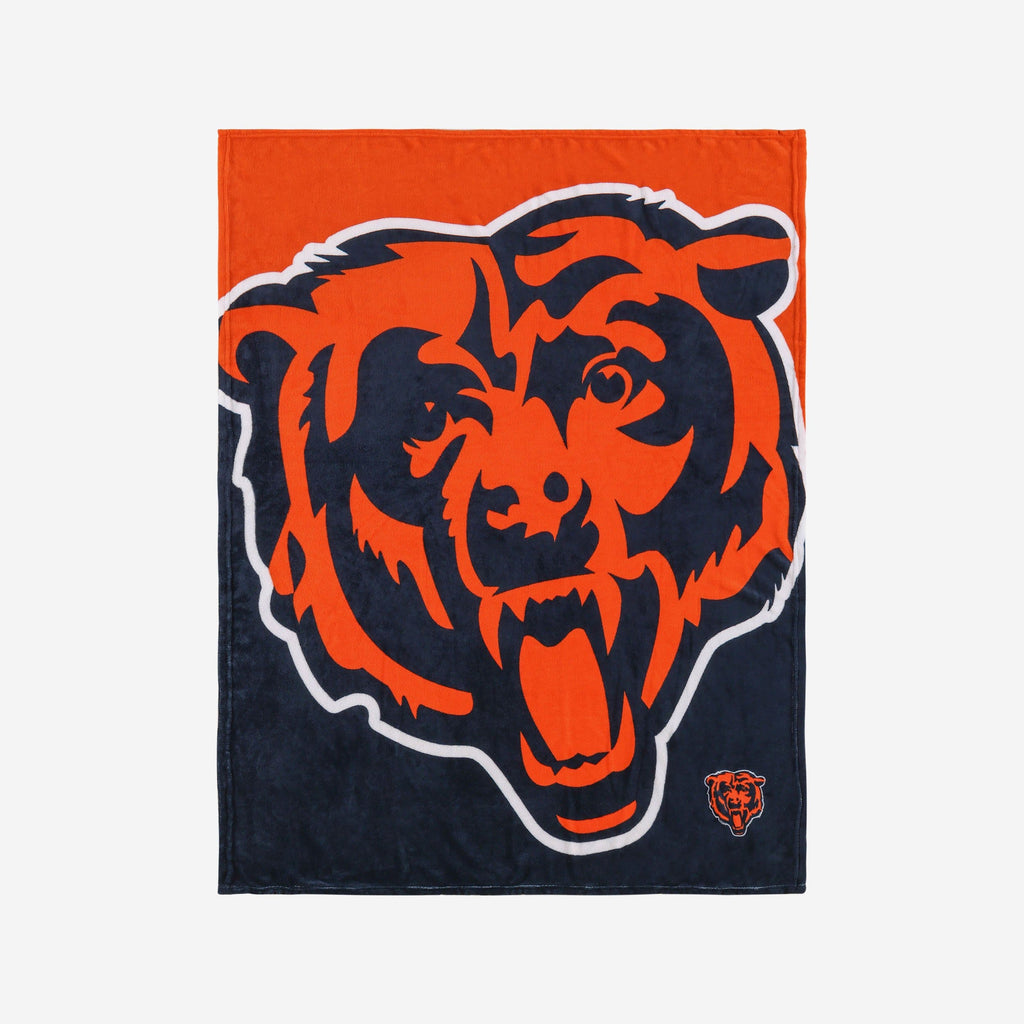 Chicago Bears Supreme Slumber Plush Throw Blanket FOCO - FOCO.com