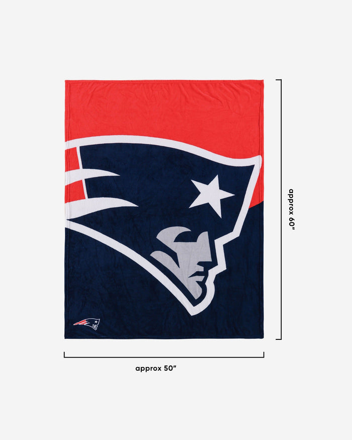 New England Patriots Supreme Slumber Plush Throw Blanket FOCO - FOCO.com