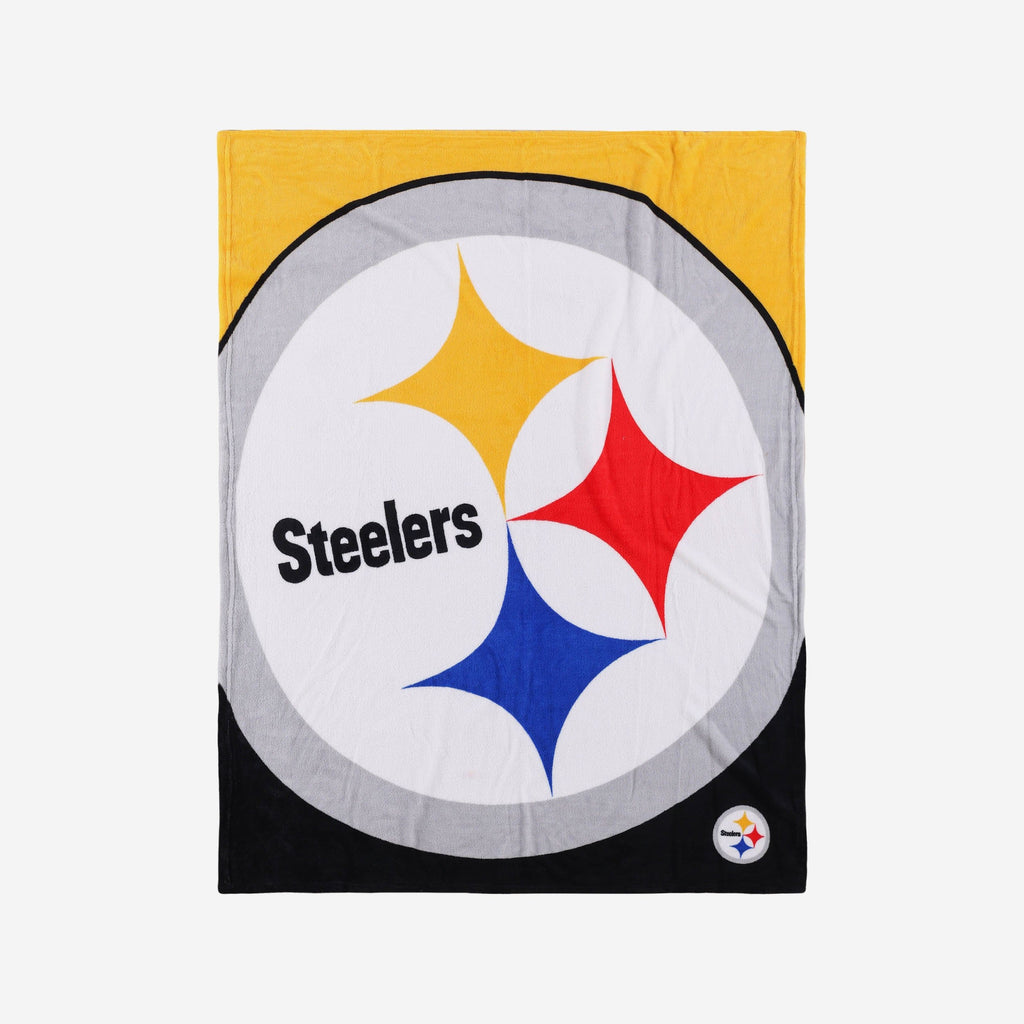 Pittsburgh Steelers Supreme Slumber Plush Throw Blanket FOCO - FOCO.com