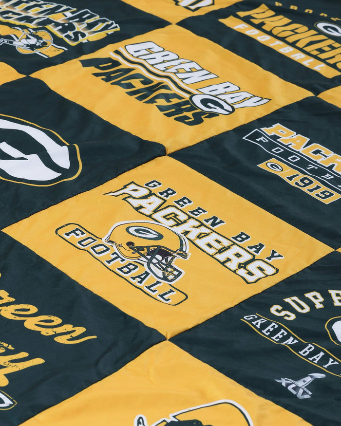 Green Bay Packers Team Pride Patches Quilt FOCO - FOCO.com