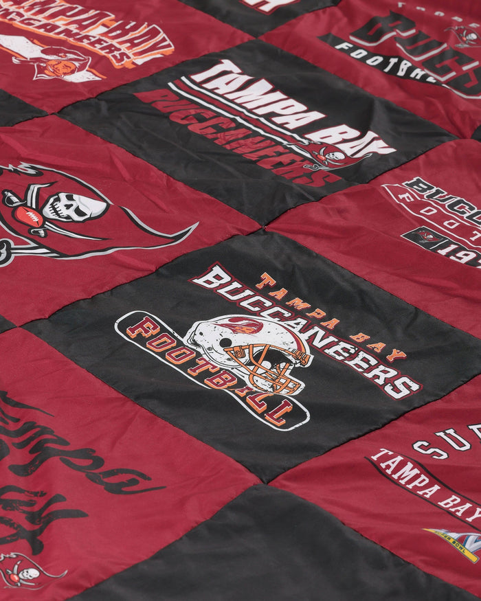 Tampa Bay Buccaneers Team Pride Patches Quilt FOCO - FOCO.com