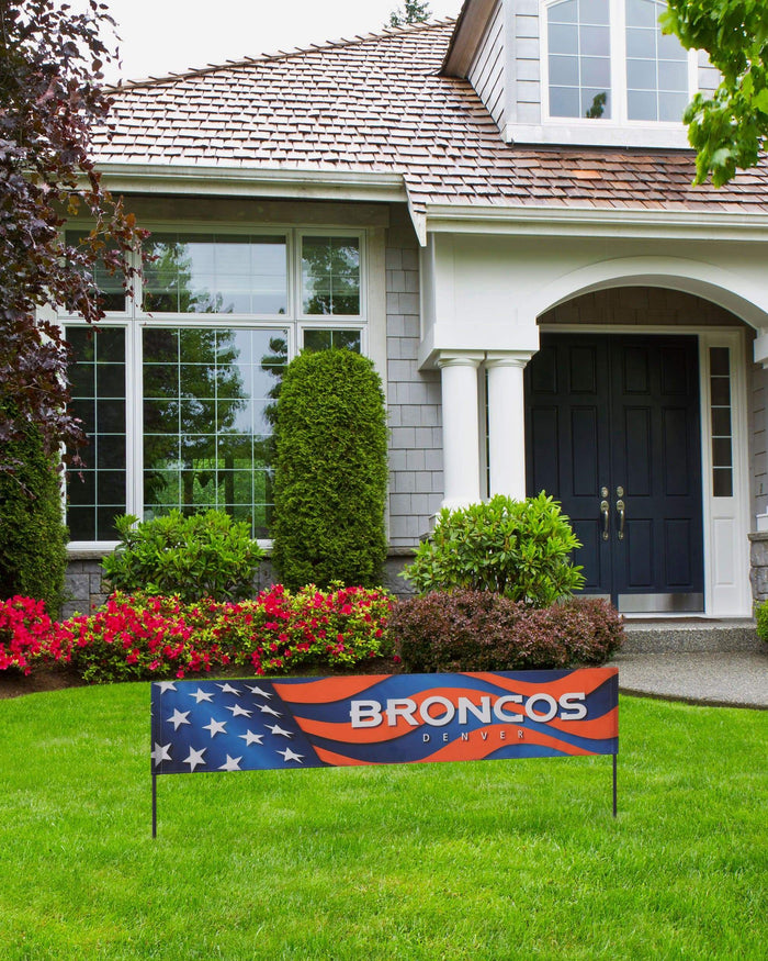 Denver Broncos Long Lawn Banner FOCO - FOCO.com