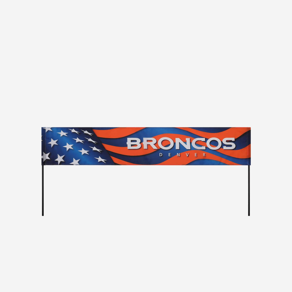 Denver Broncos Long Lawn Banner FOCO - FOCO.com