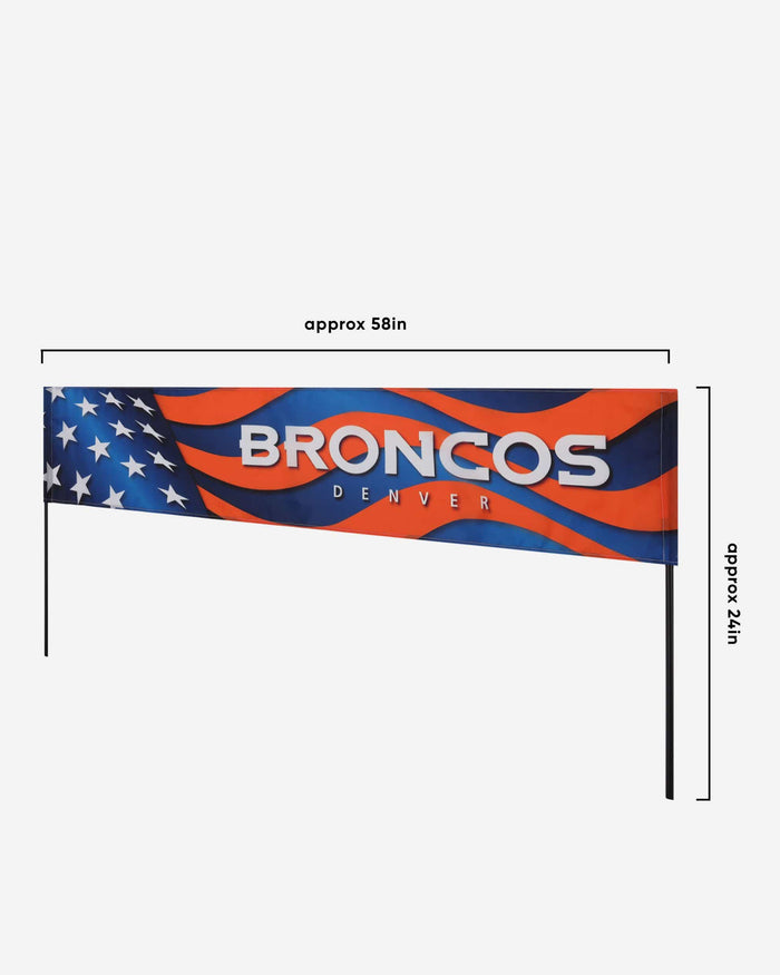 Denver Broncos Long Lawn Banner FOCO - FOCO.com