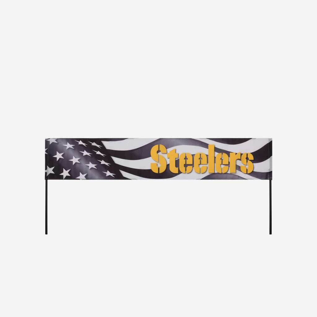 Pittsburgh Steelers Long Lawn Banner FOCO - FOCO.com