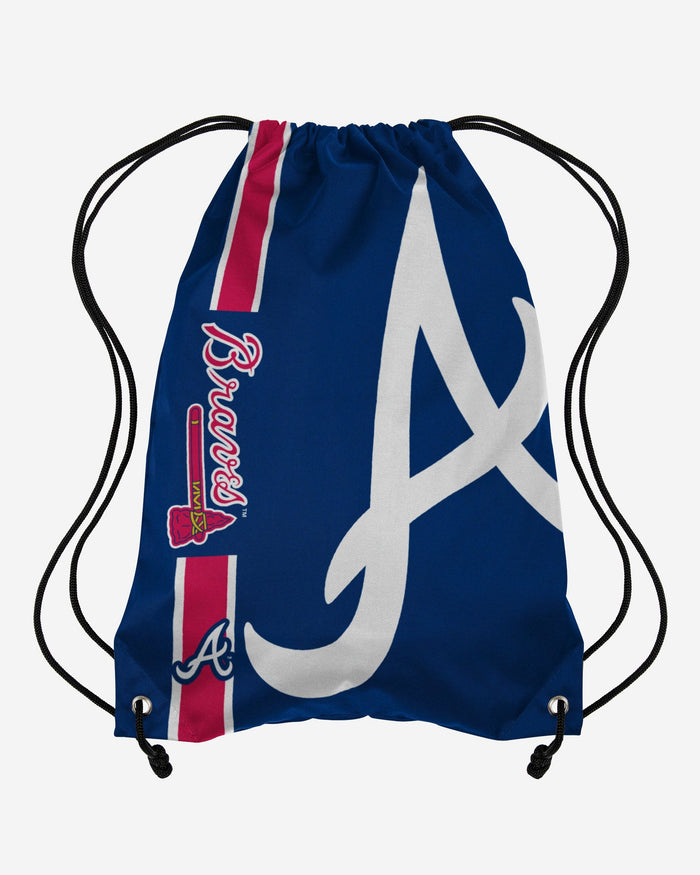 Atlanta Braves Big Logo Drawstring Backpack FOCO - FOCO.com