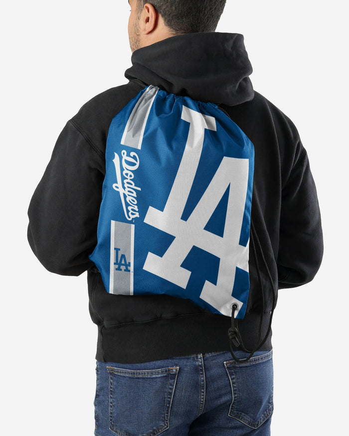 Los Angeles Dodgers Big Logo Drawstring Backpack FOCO - FOCO.com