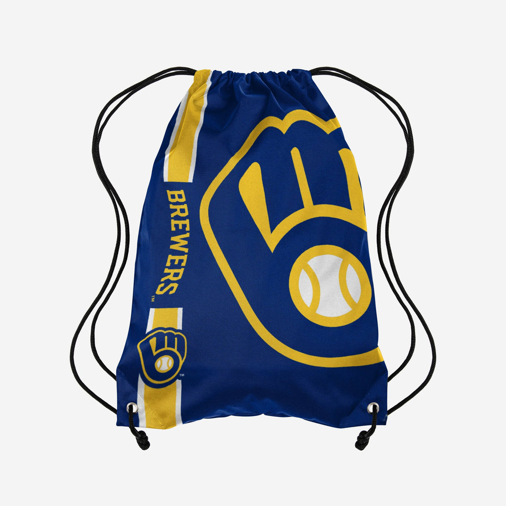 Milwaukee Brewers Big Logo Drawstring Backpack FOCO - FOCO.com