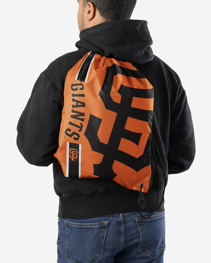 San Francisco Giants Big Logo Drawstring Backpack FOCO - FOCO.com