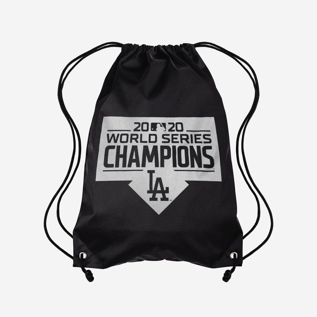 Los Angeles Dodgers 2020 World Series Champions Drawstring Backpack FOCO - FOCO.com