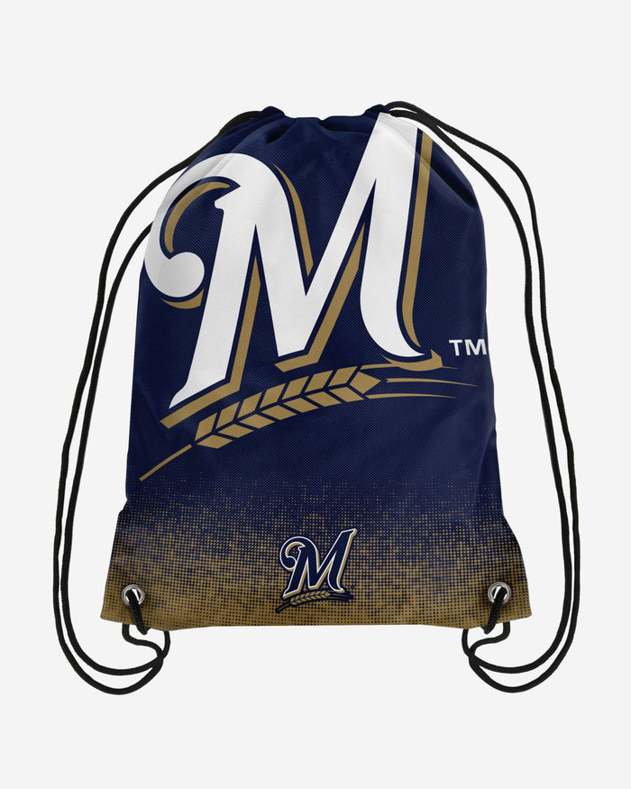 Milwaukee Brewers Gradient Drawstring Backpack FOCO - FOCO.com
