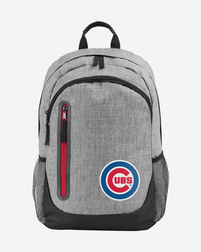 Chicago Cubs Heather Grey Bold Color Backpack FOCO - FOCO.com