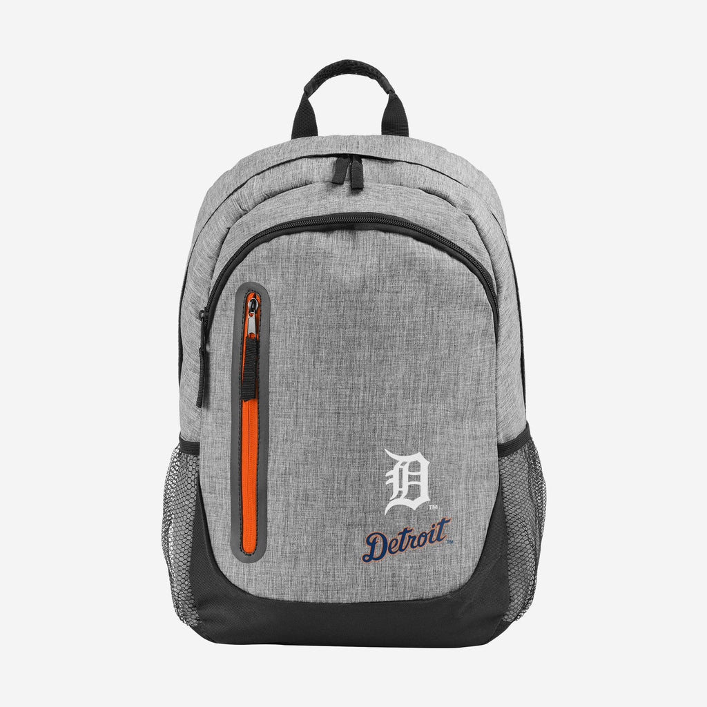 Detroit Tigers Heather Grey Bold Color Backpack FOCO - FOCO.com