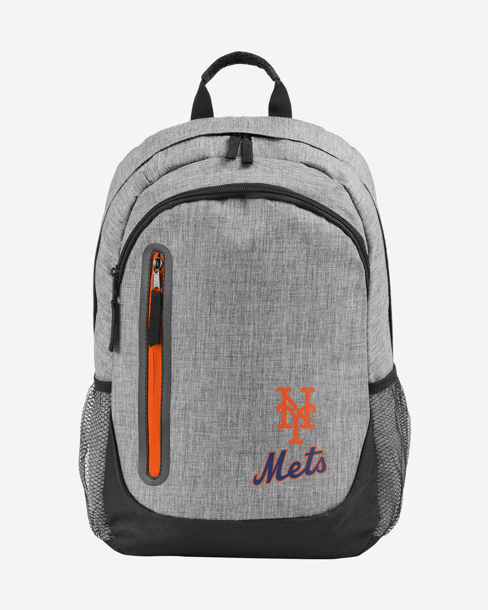 New York Mets Heather Grey Bold Color Backpack FOCO - FOCO.com