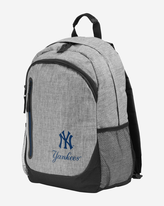 New York Yankees Heather Grey Bold Color Backpack FOCO - FOCO.com