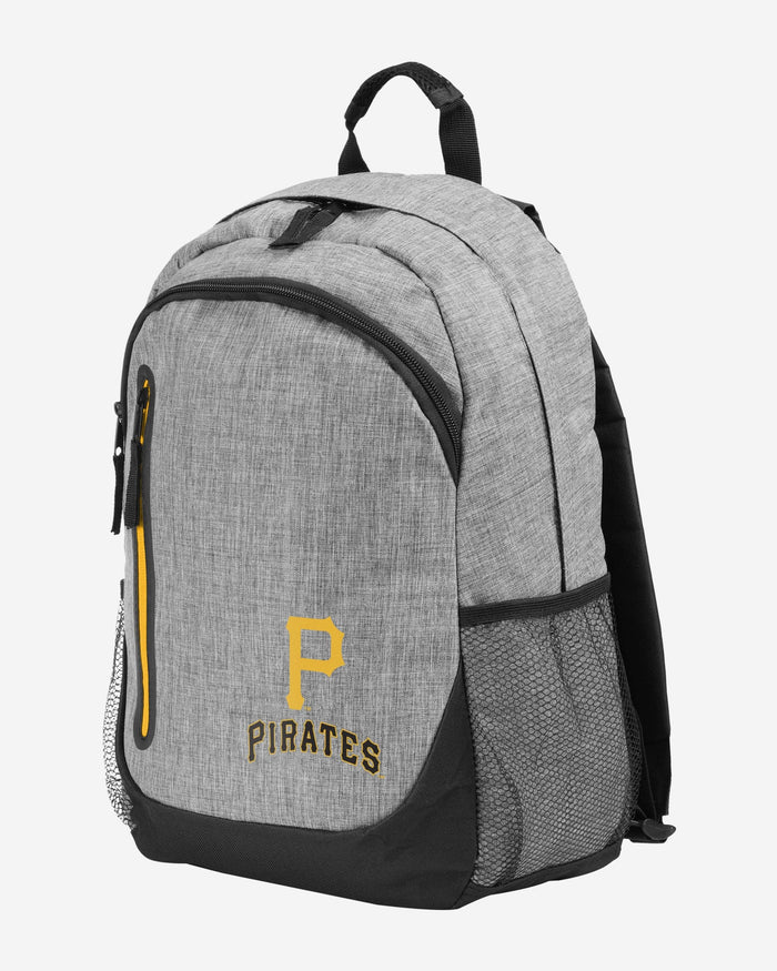 Pittsburgh Pirates Heather Grey Bold Color Backpack FOCO - FOCO.com
