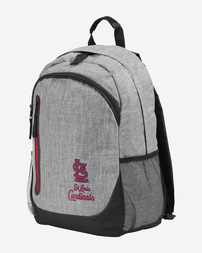 St Louis Cardinals Heather Grey Bold Color Backpack FOCO - FOCO.com