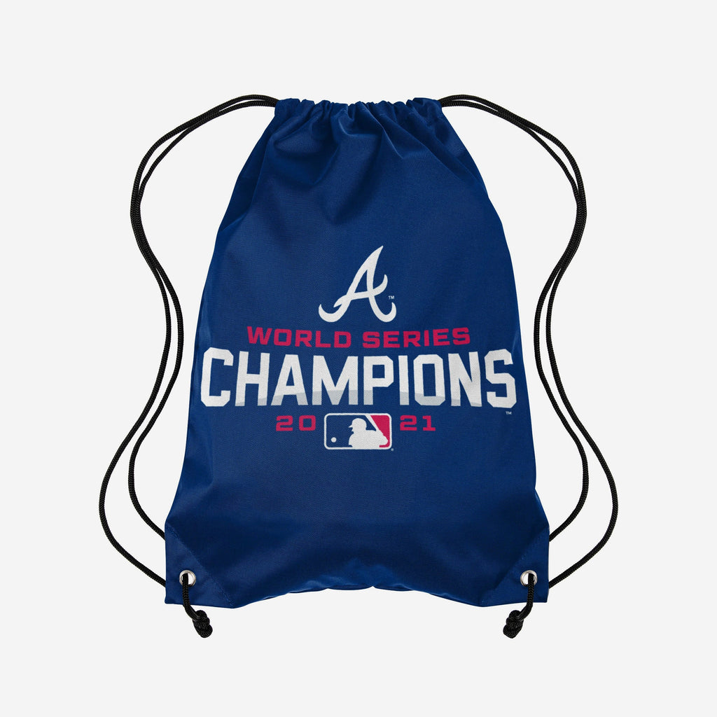 Atlanta Braves 2021 World Series Champions Drawstring Backpack FOCO - FOCO.com