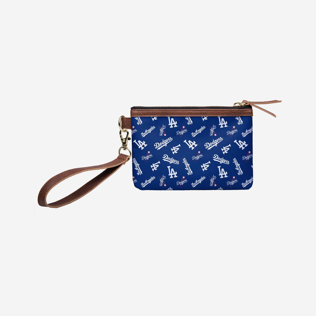 Los Angeles Dodgers Printed Collection Repeat Logo Wristlet FOCO - FOCO.com