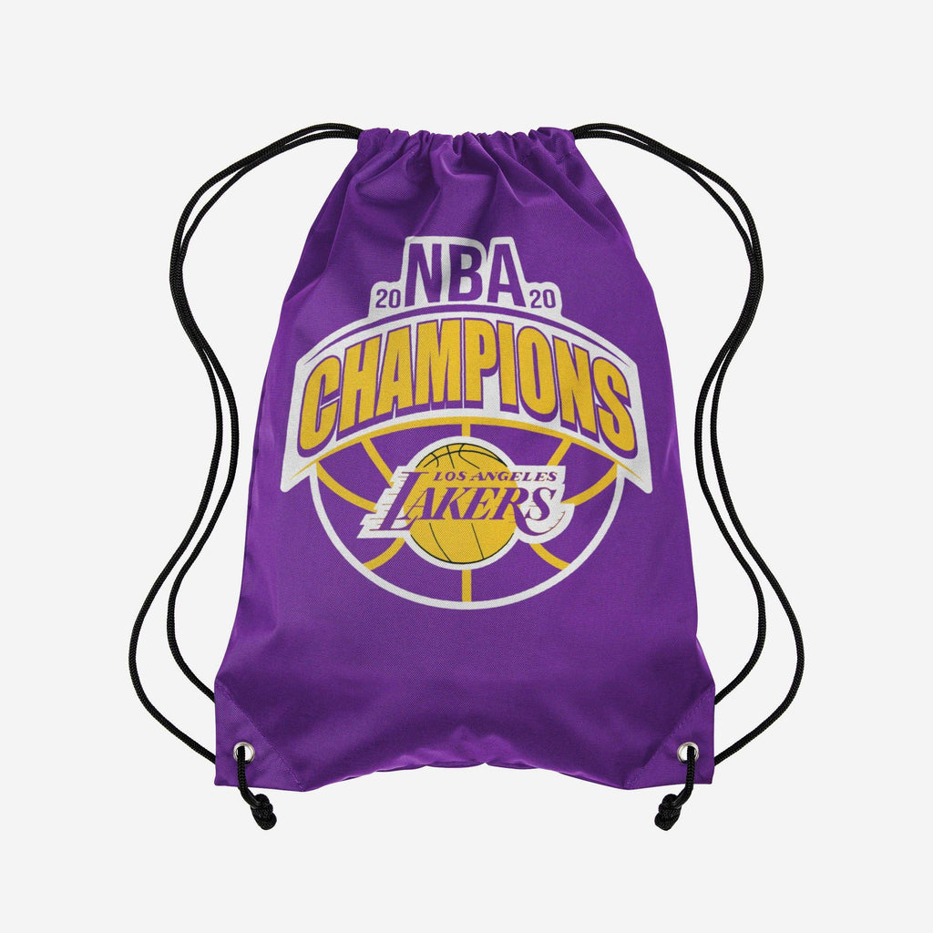 Los Angeles Lakers 2020 NBA Champions Logo Drawstring Backpack FOCO - FOCO.com
