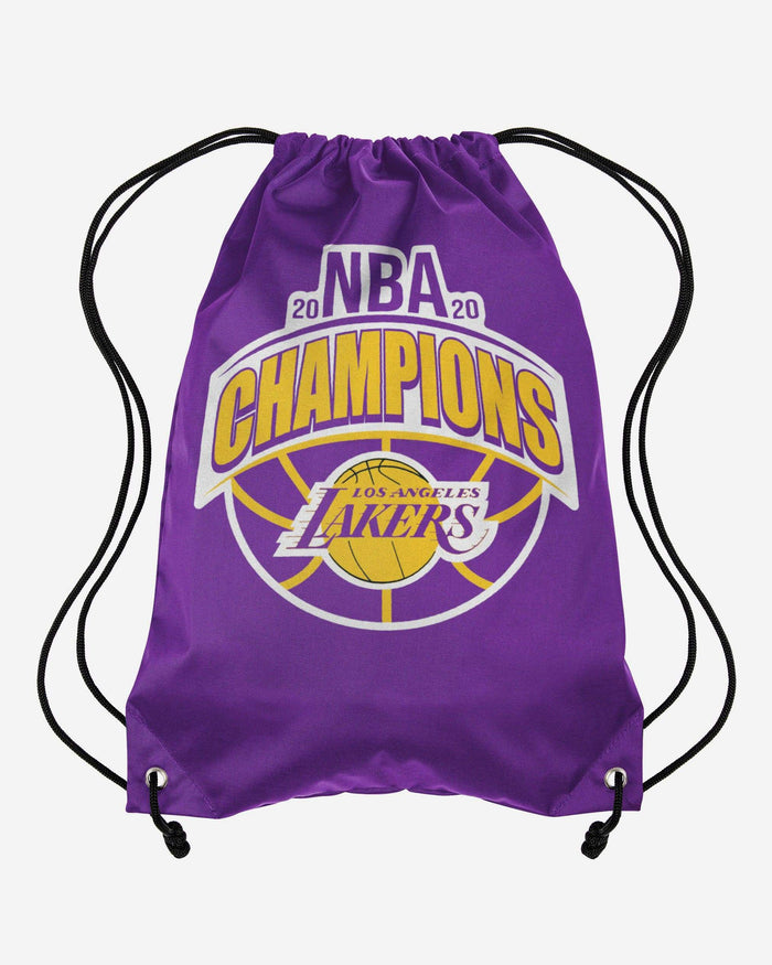 Los Angeles Lakers 2020 NBA Champions Logo Drawstring Backpack FOCO - FOCO.com
