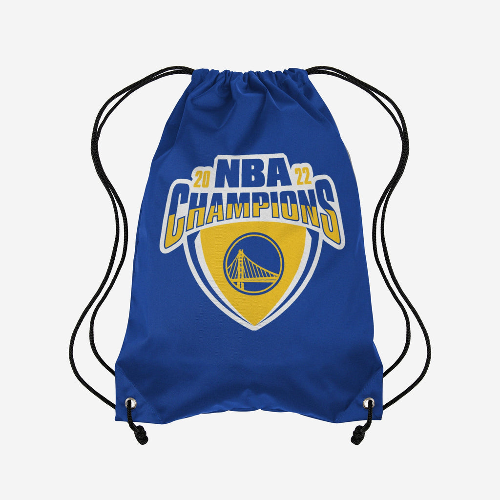 Golden State Warriors 2022 NBA Champions Logo Drawstring Backpack FOCO - FOCO.com
