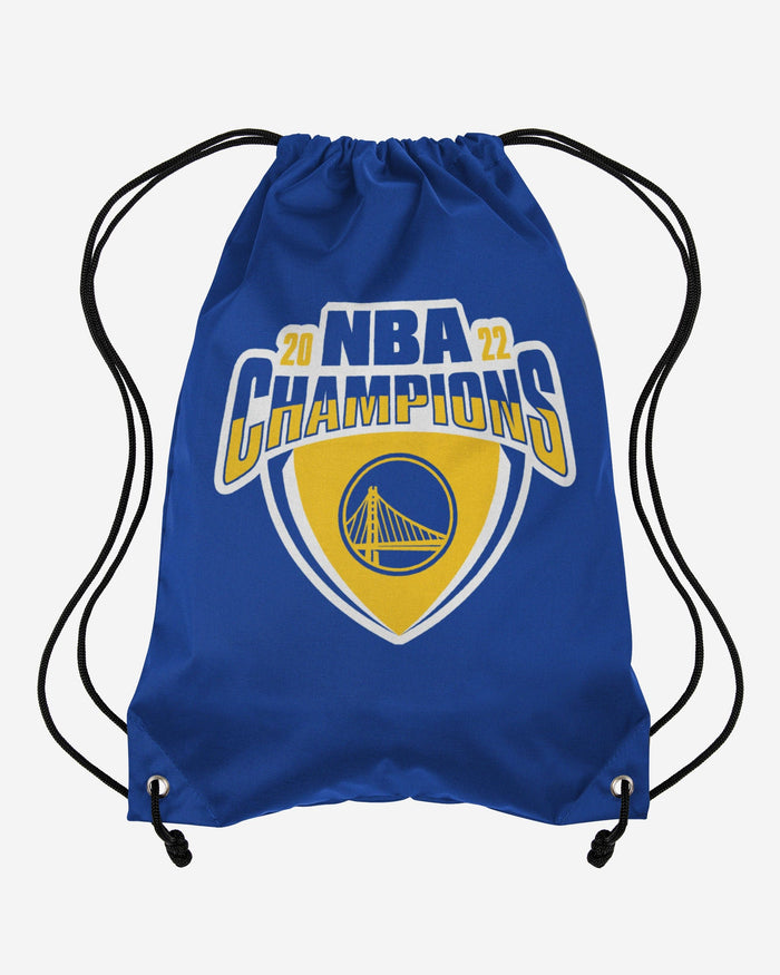 Golden State Warriors 2022 NBA Champions Logo Drawstring Backpack FOCO - FOCO.com