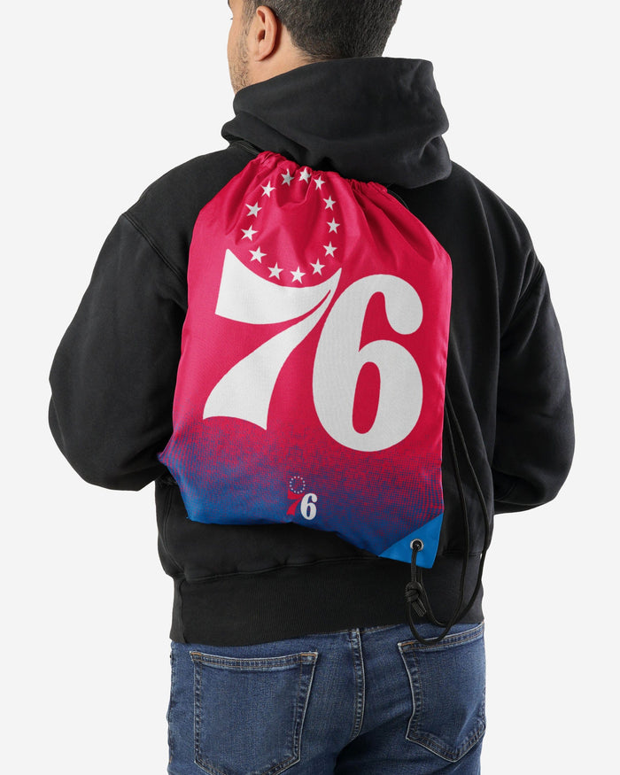 Philadelphia 76ers Gradient Drawstring Backpack FOCO - FOCO.com