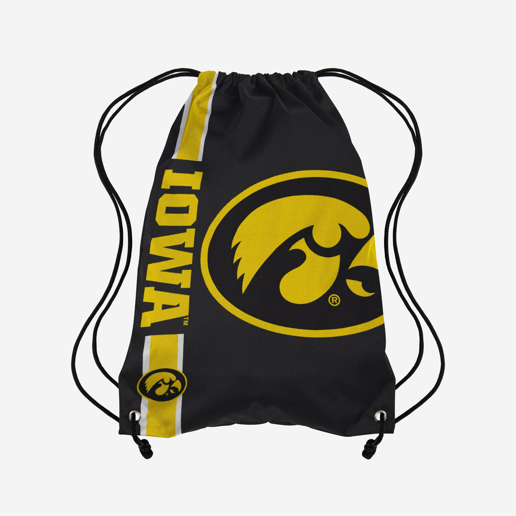 Iowa Hawkeyes Big Logo Drawstring Backpack FOCO - FOCO.com