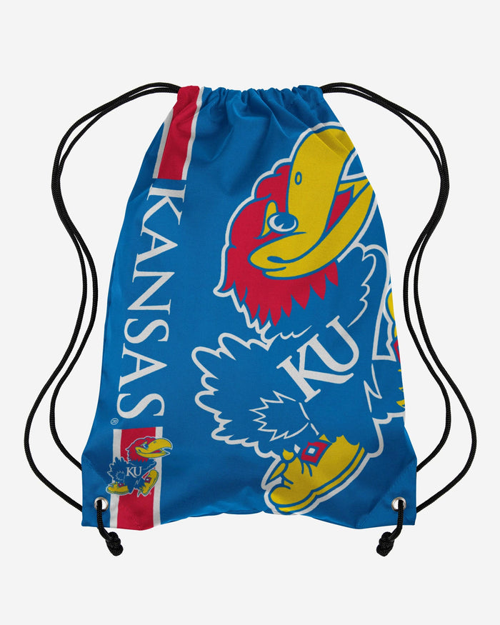 Kansas Jayhawks Big Logo Drawstring Backpack FOCO - FOCO.com
