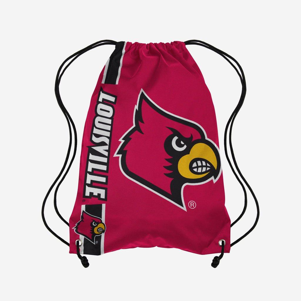 Louisville Cardinals Big Logo Drawstring Backpack FOCO - FOCO.com