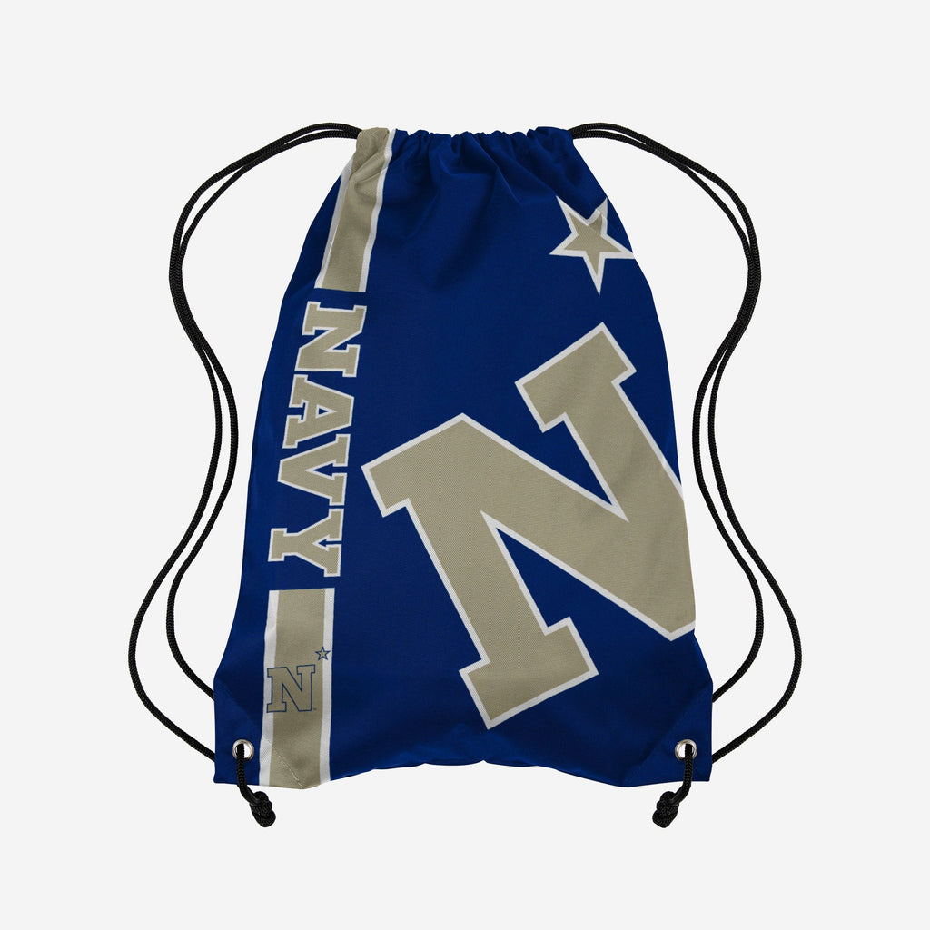 Navy Midshipmen Big Logo Drawstring Backpack FOCO - FOCO.com