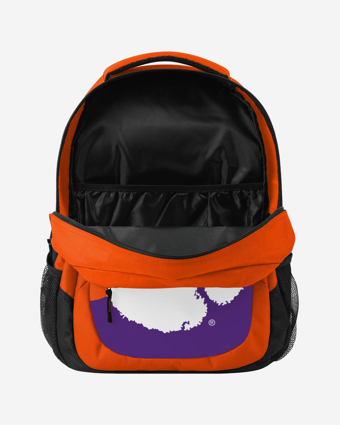 Clemson Tigers Colorblock Action Backpack FOCO - FOCO.com