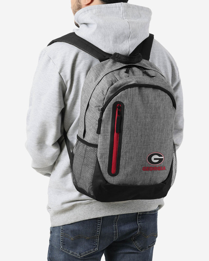 Georgia Bulldogs Heather Grey Bold Color Backpack FOCO - FOCO.com