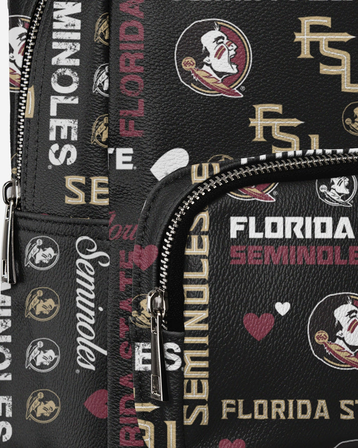 Florida State Seminoles Logo Love Mini Backpack FOCO - FOCO.com