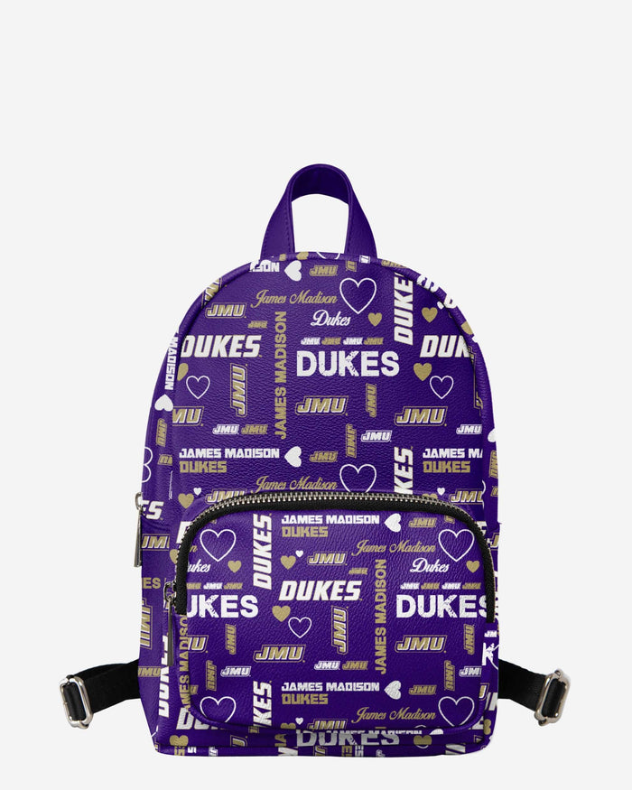 James Madison Dukes Logo Love Mini Backpack FOCO - FOCO.com