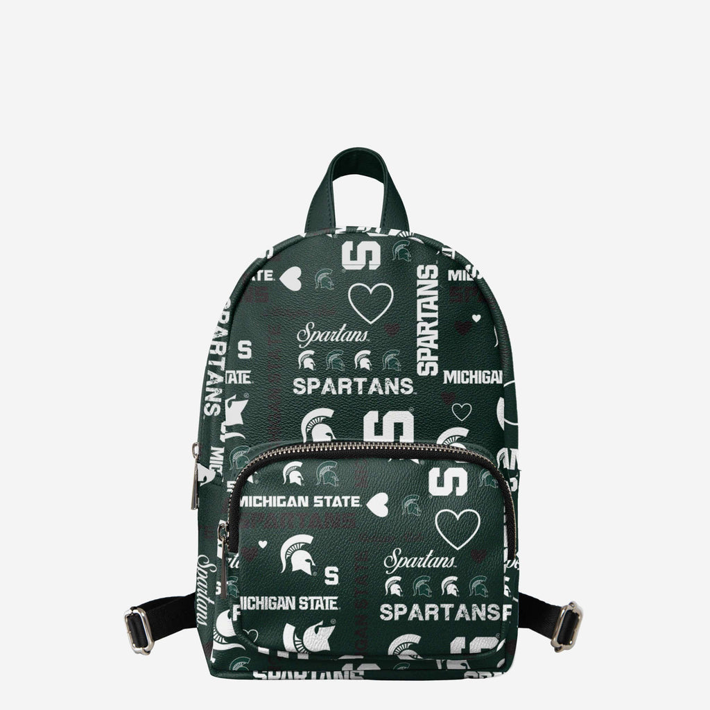 Michigan State Spartans Logo Love Mini Backpack FOCO - FOCO.com