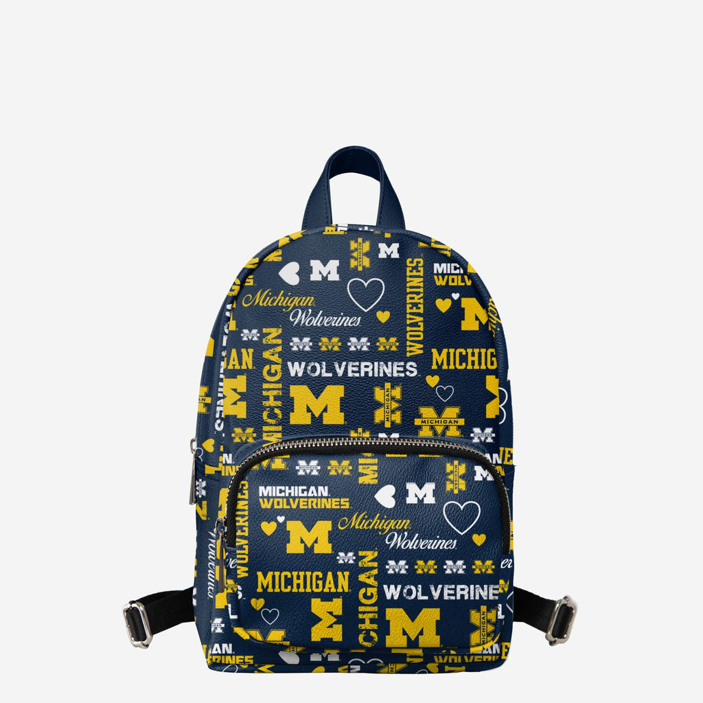Michigan Wolverines Logo Love Mini Backpack FOCO - FOCO.com
