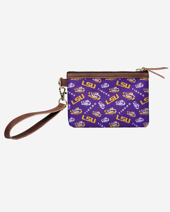 LSU Tigers Printed Collection Repeat Logo Wristlet FOCO - FOCO.com