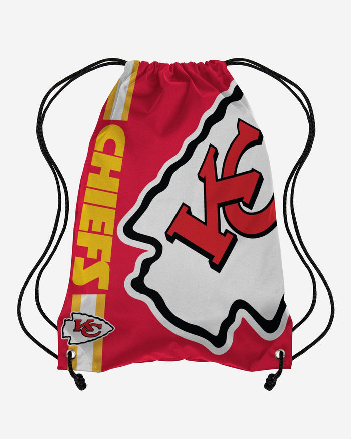 Kansas City Chiefs Big Logo Drawstring Backpack FOCO - FOCO.com