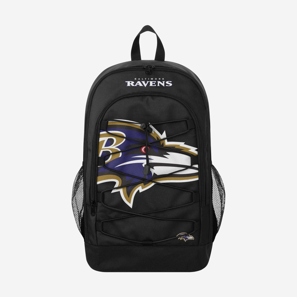 Baltimore Ravens Big Logo Bungee Backpack FOCO - FOCO.com