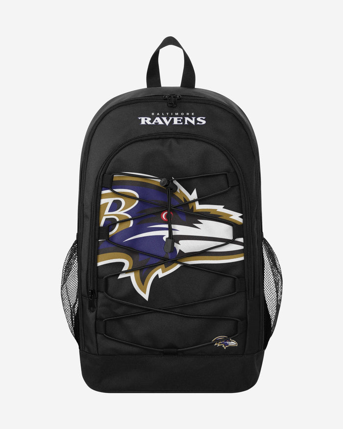 Baltimore Ravens Big Logo Bungee Backpack FOCO - FOCO.com