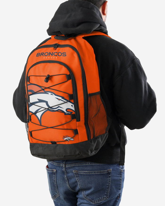 Denver Broncos Big Logo Bungee Backpack FOCO - FOCO.com