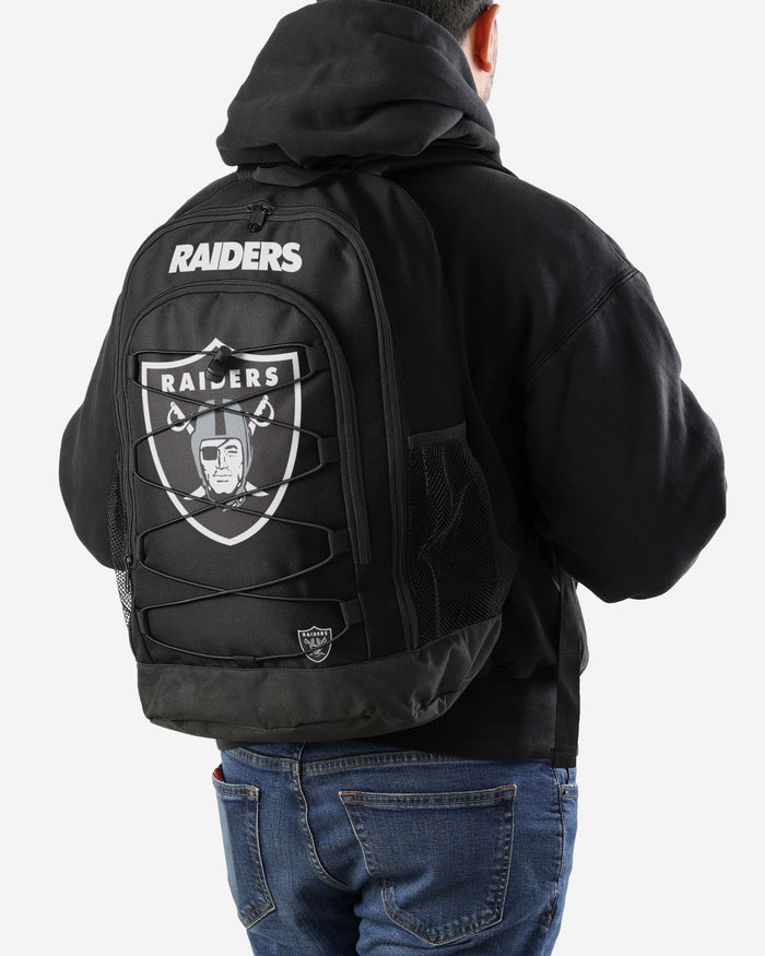 Las Vegas Raiders Big Logo Bungee Backpack FOCO - FOCO.com