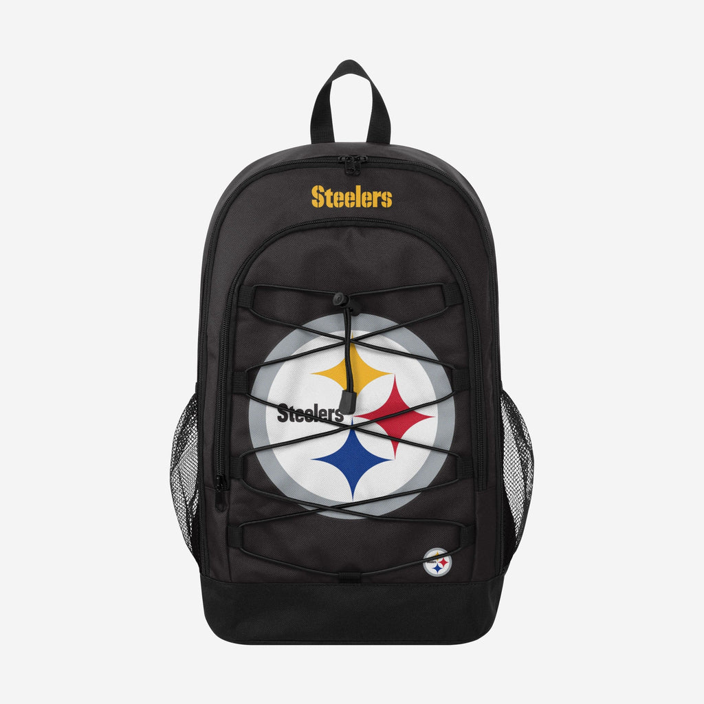 Pittsburgh Steelers Big Logo Bungee Backpack FOCO - FOCO.com