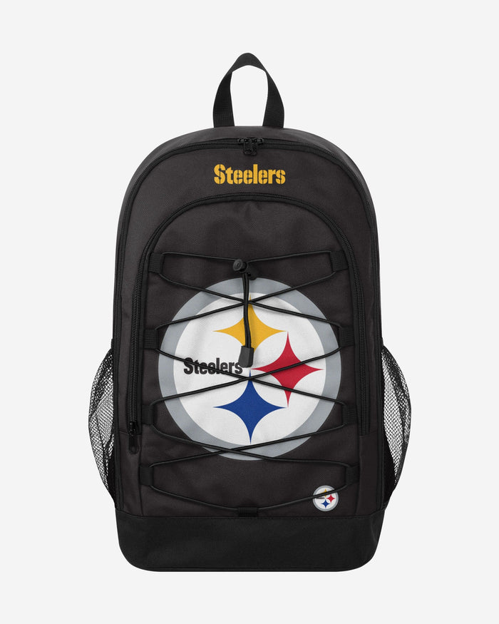 Pittsburgh Steelers Big Logo Bungee Backpack FOCO - FOCO.com