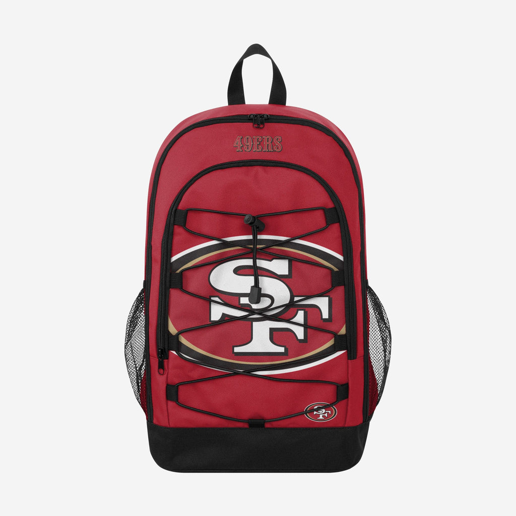 San Francisco 49ers Big Logo Bungee Backpack FOCO - FOCO.com