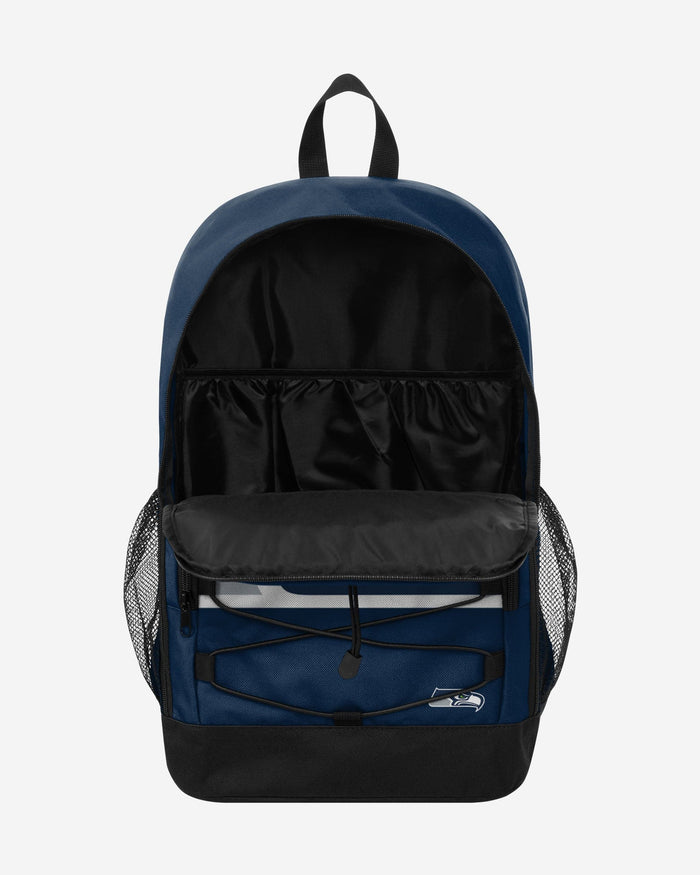 Seattle Seahawks Big Logo Bungee Backpack FOCO - FOCO.com