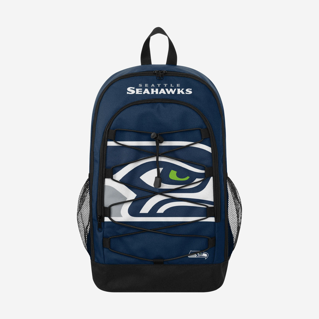 Seattle Seahawks Big Logo Bungee Backpack FOCO - FOCO.com